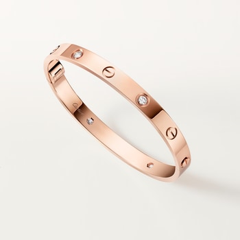 #LOVE# bracelet,single-screw closure, classic model, 4 diamonds #LOVE# bracelet,single-screw closure, classic model, 4 diamonds