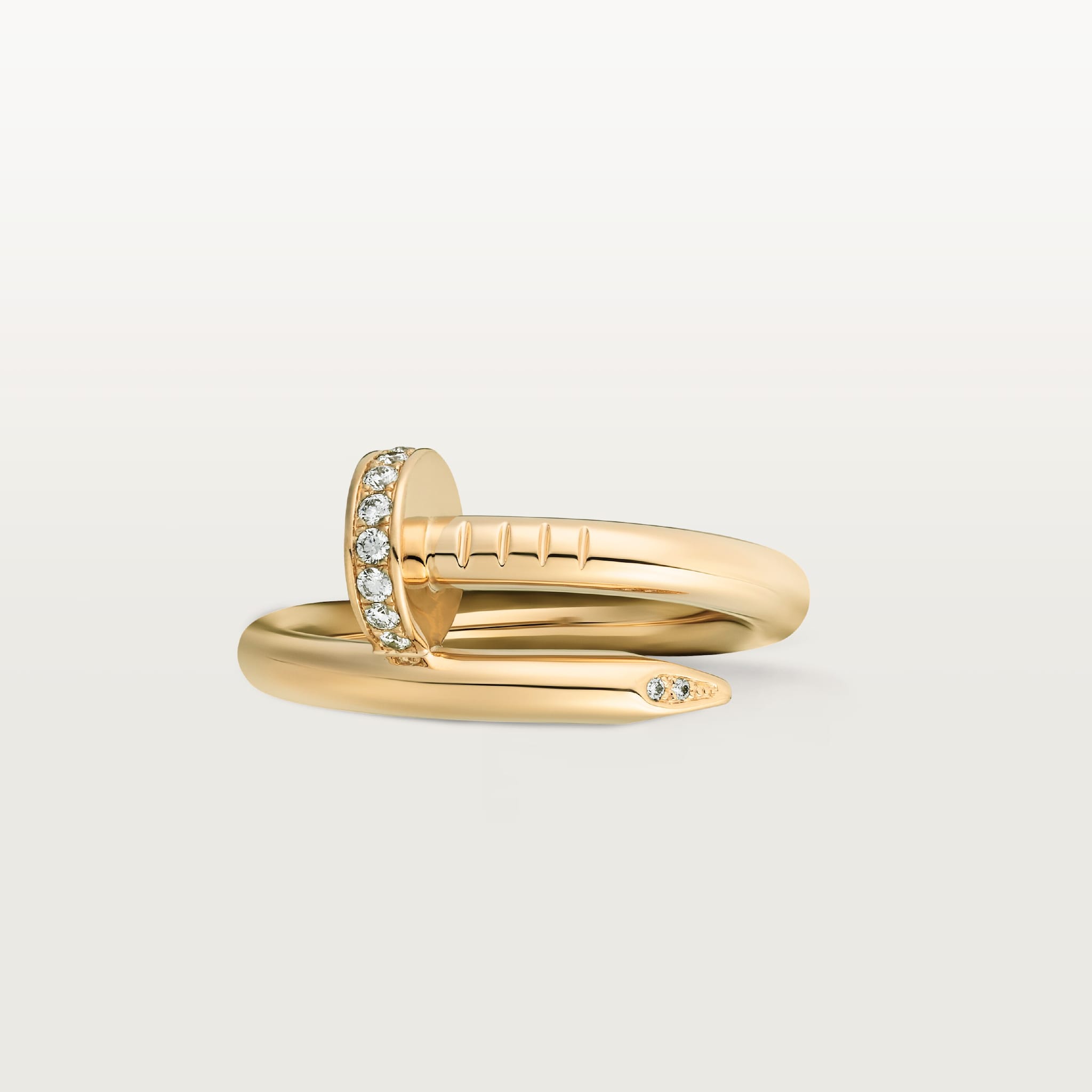 Juste un Clou ring, classic model, diamonds, image 7