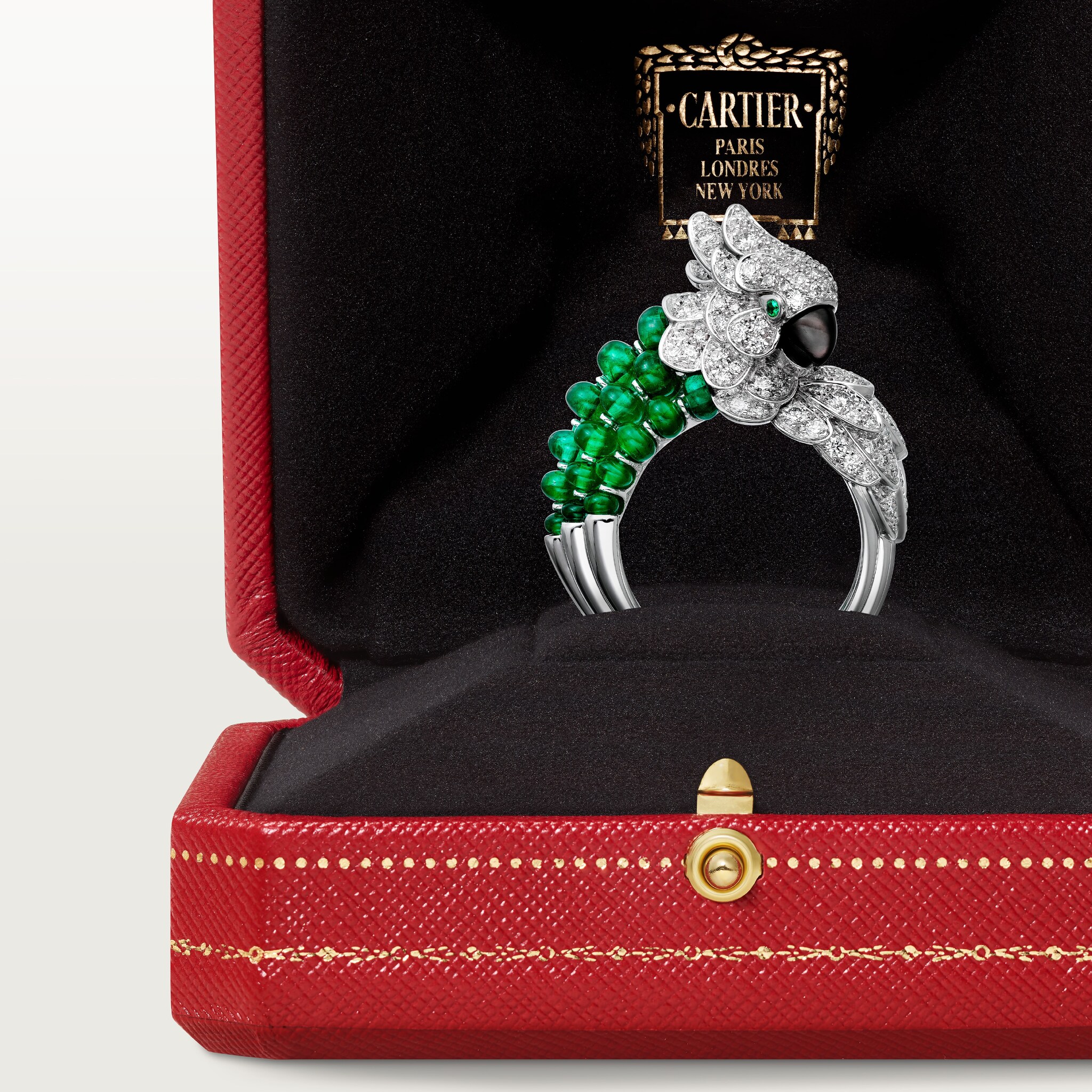 Faune et Flore de Cartier y&uuml;z&uuml;k, z&uuml;mr&uuml;t boncuklar, pave, resim 10