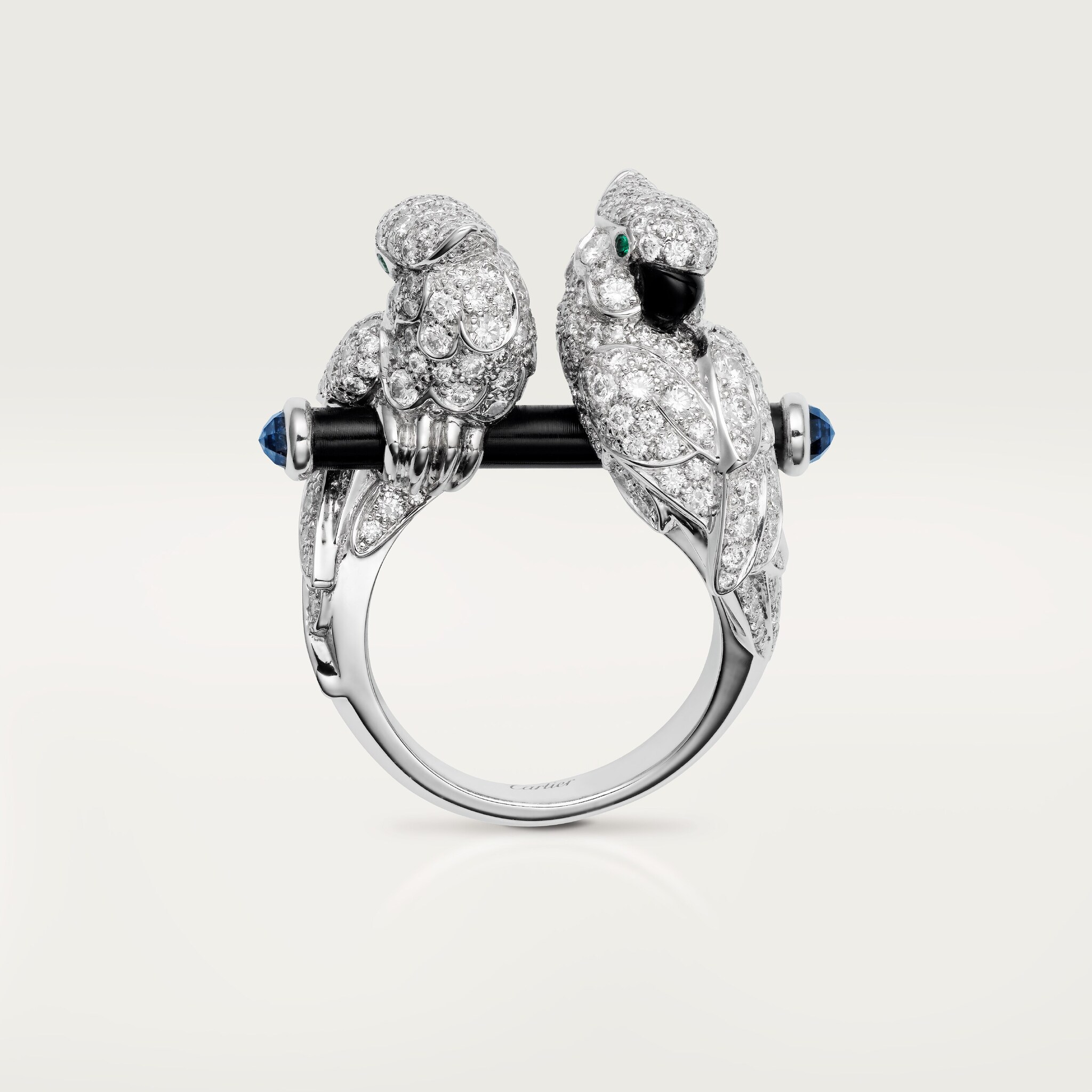Faune et Flore de Cartier ring, paved