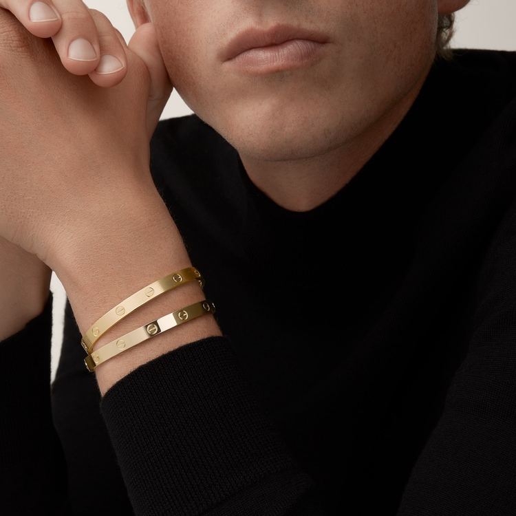 Gold cartier style bracelet discount