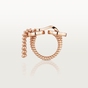 Agrafe ring, half-paved Agrafe ring, half-paved