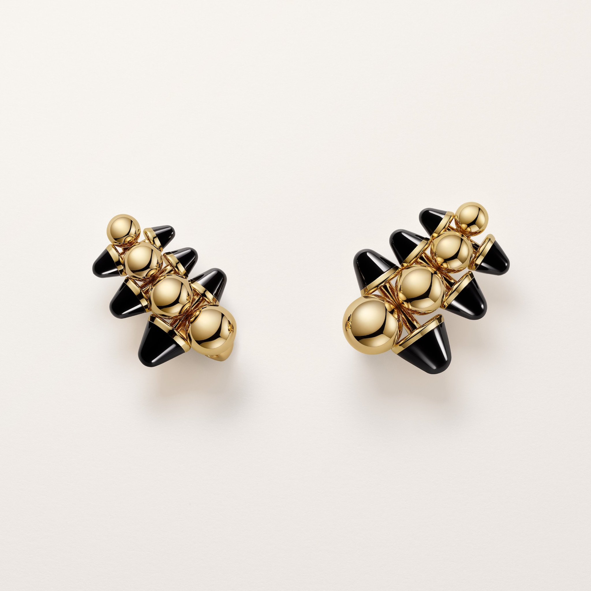 Clash de Cartier earrings, extra-large model, onyx, multiwear