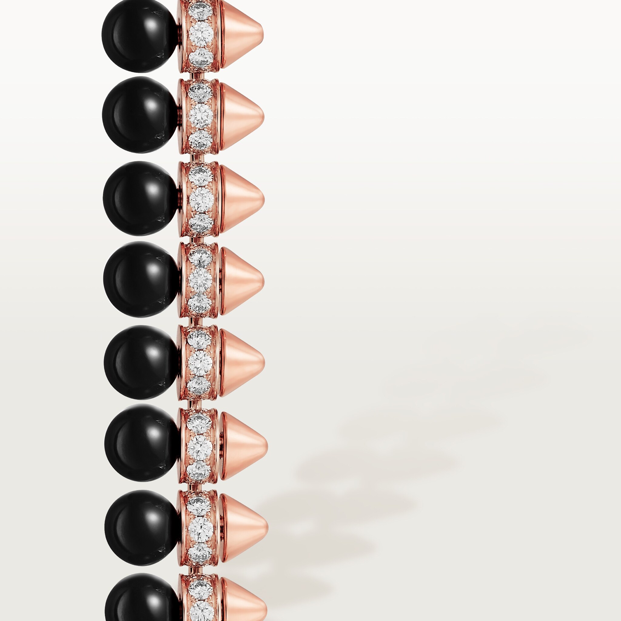 سوار "كلاش دو كارتييه"، عقيق يماني، مرن، موديل الحجم الكبير جدًّا (XL)، ماس