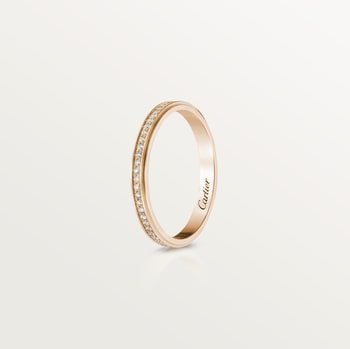 Cartier d'Amour wedding ring, 2.3 mm width, paved Cartier d'Amour wedding ring, 2.3 mm width, paved