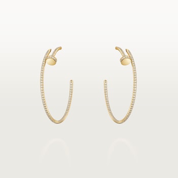Juste un Clou hoop earrings, large model, paved Juste un Clou hoop earrings, large model, paved