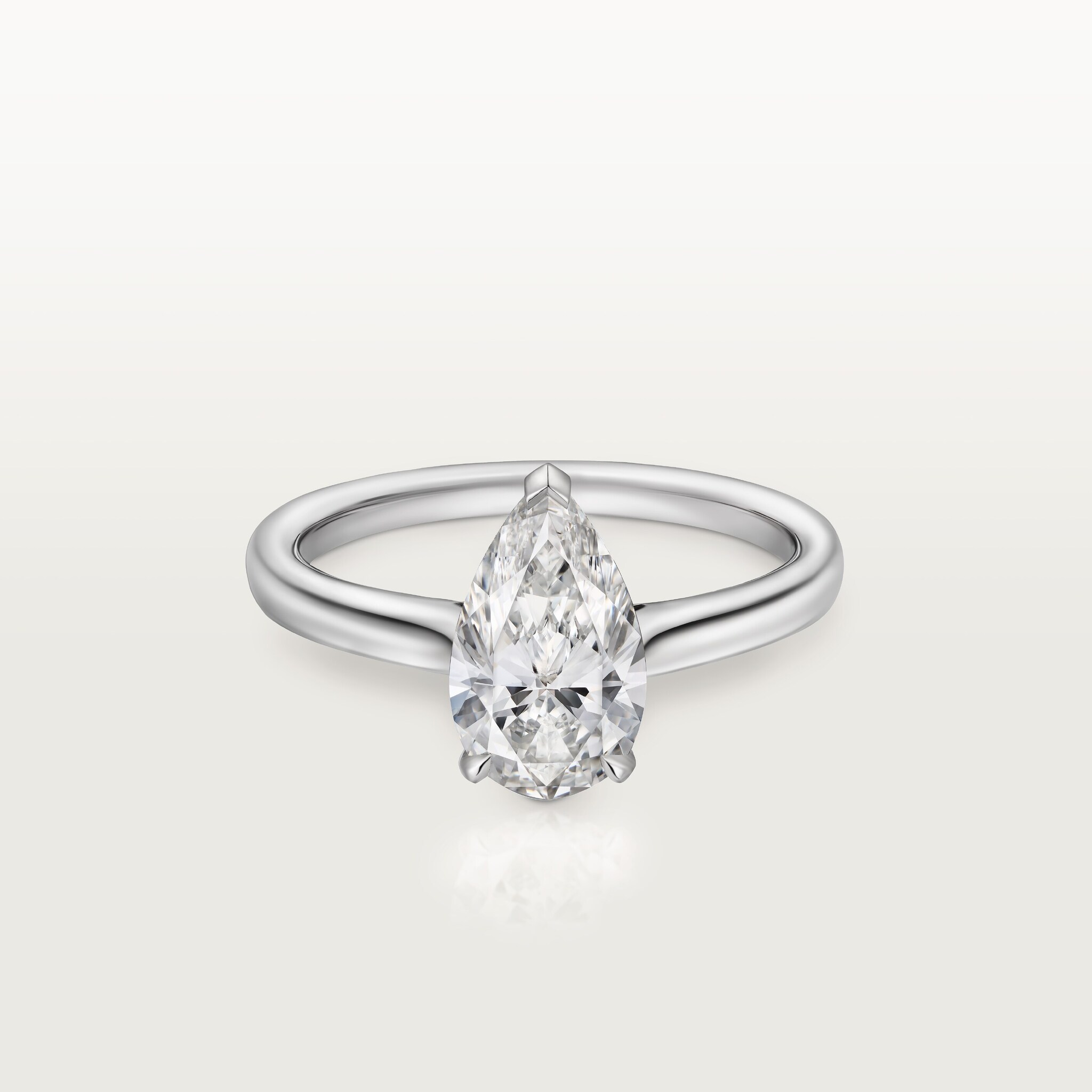 1895 solitaire, pear-shaped diamond