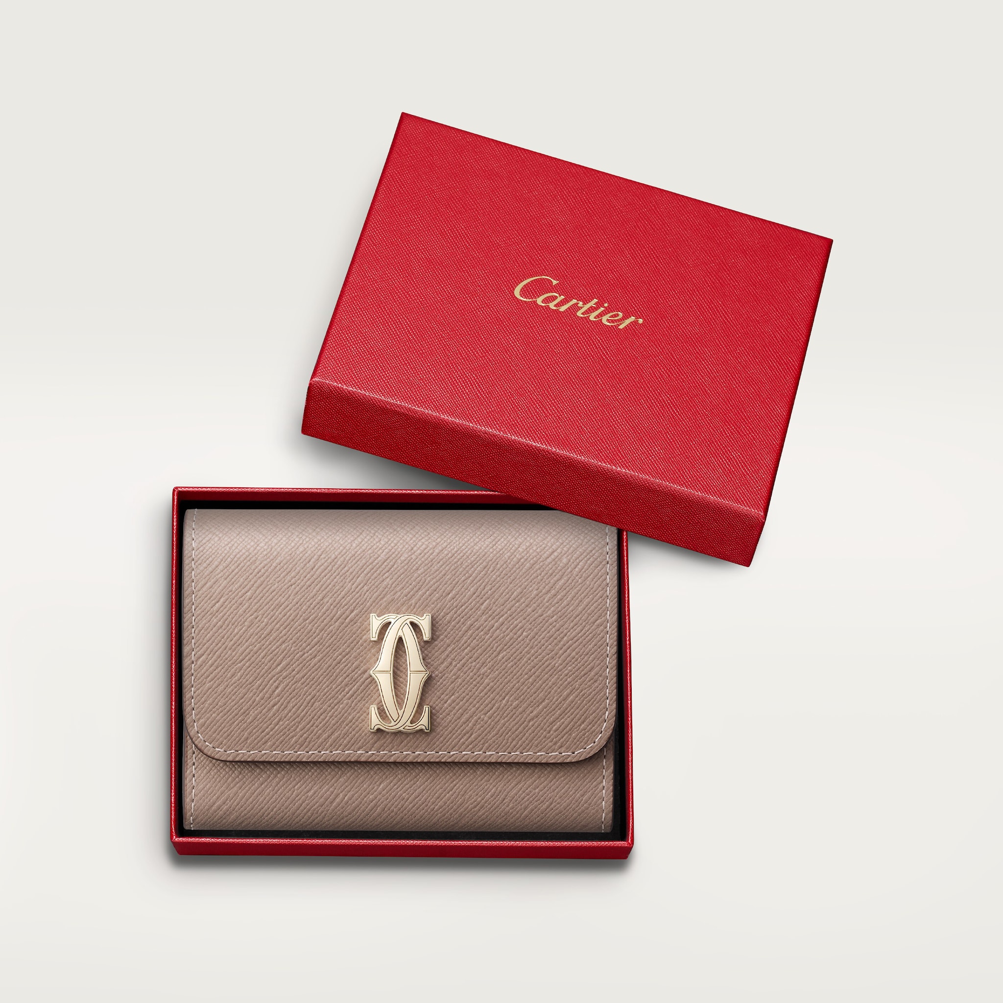 値下げ！Cartier カルティエ　コンパクト　ハーフウォレット Wallet, C de Cartier