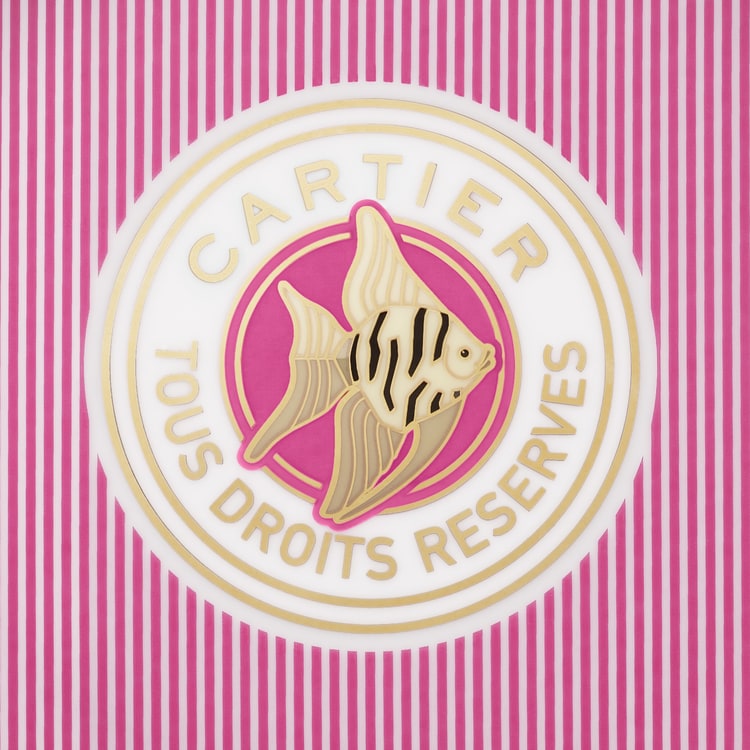 Cartier Characters round tray, small model