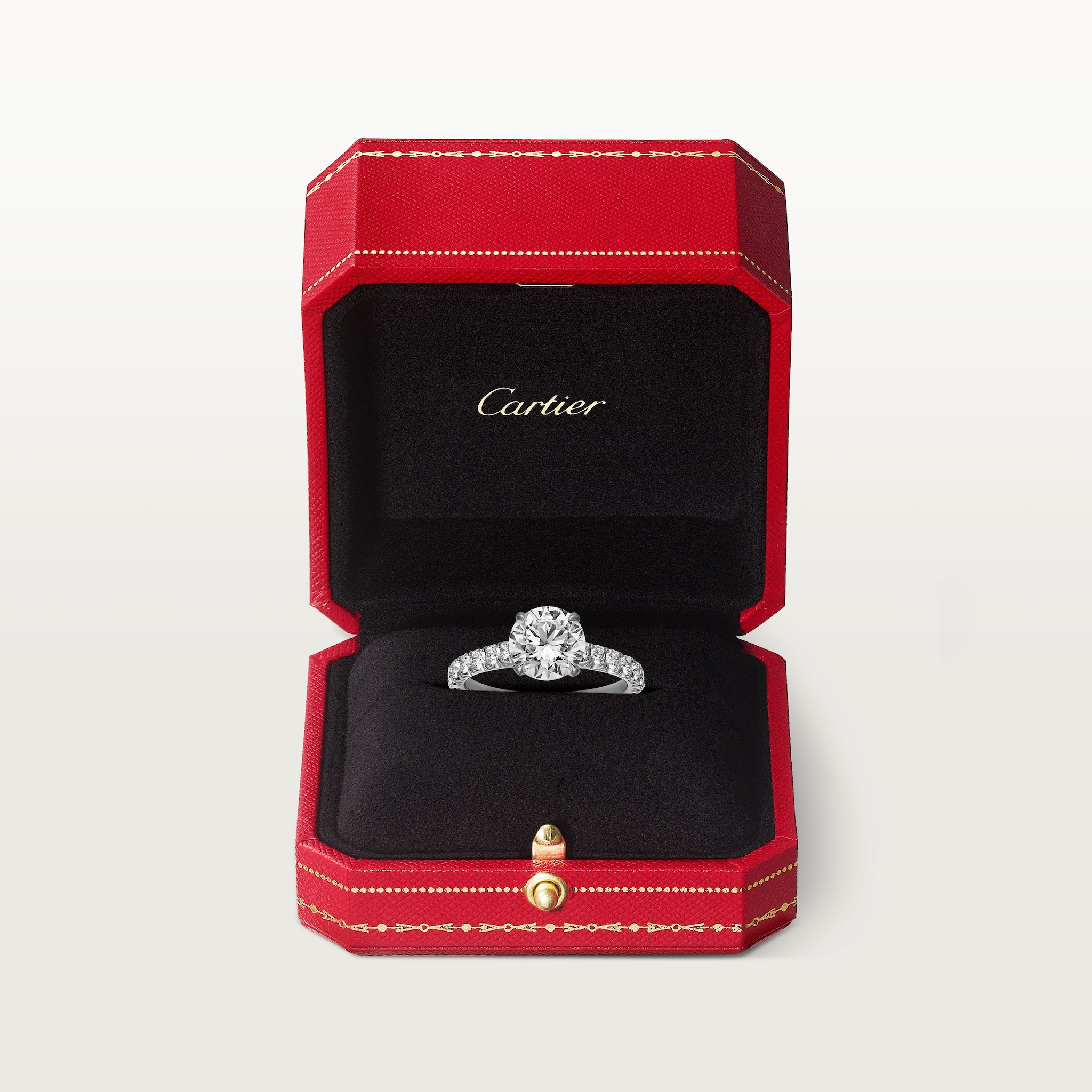 1895 solitaire, brilliant-cut diamond, paved , image 8