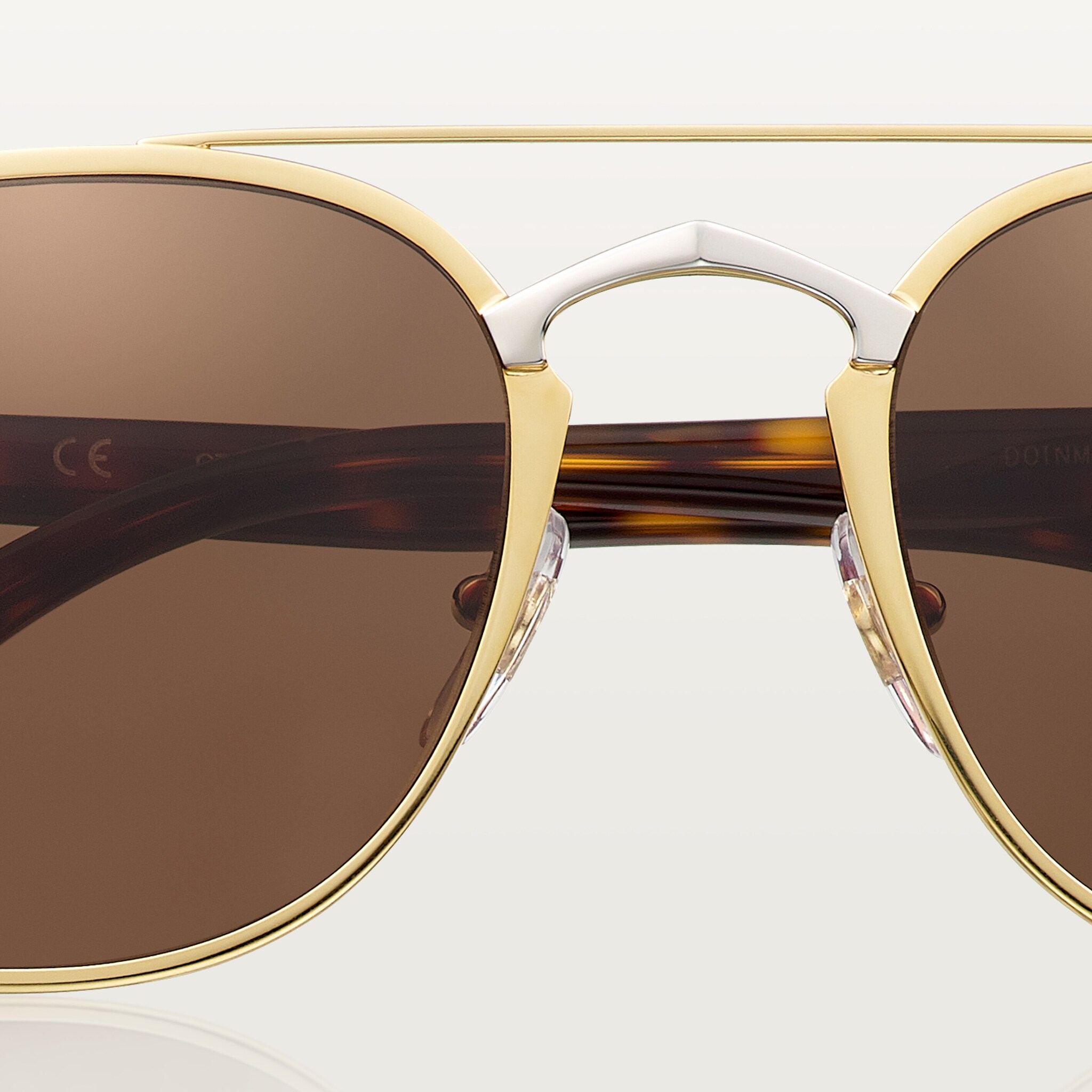 CRESW00294 - C de Cartier Sunglasses - Combined golden and black