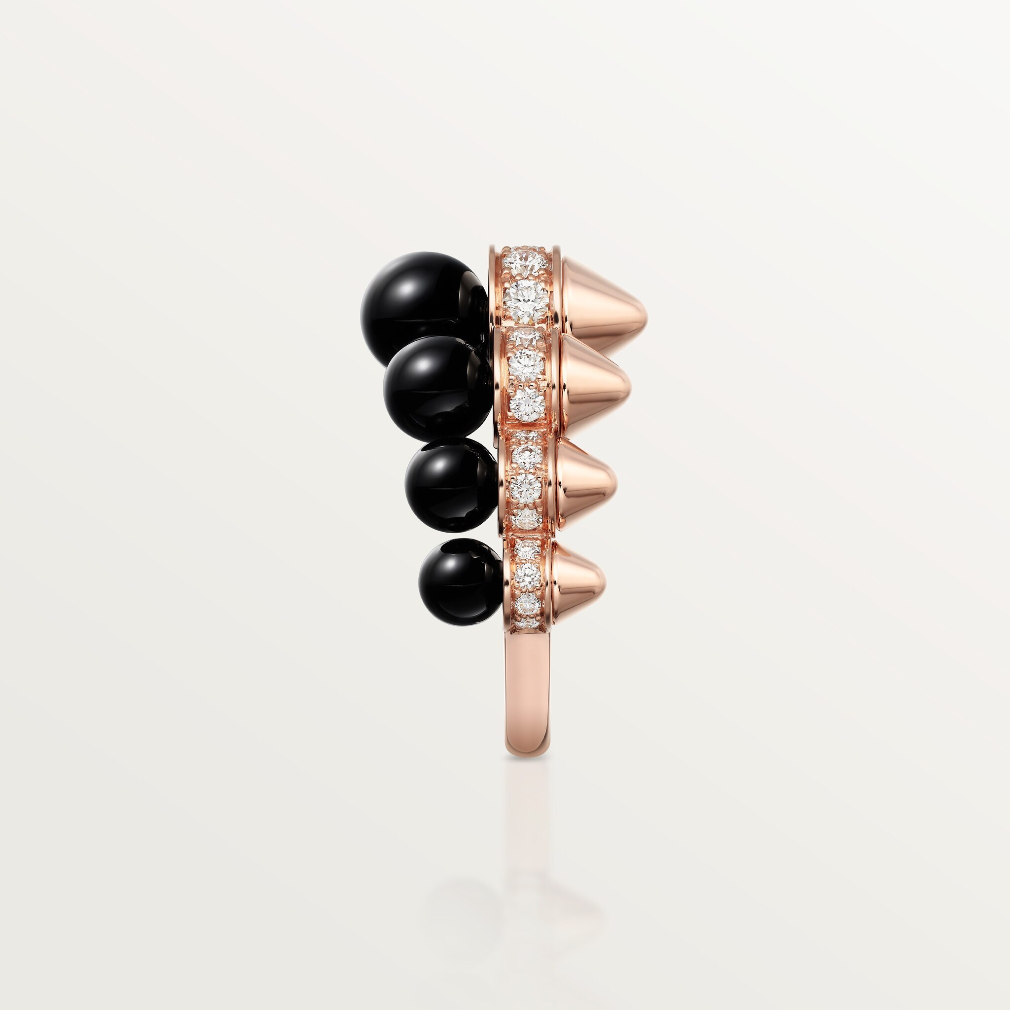 Clash de Cartier ring, onyx, extra-large model, diamonds, image 8