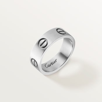 Cartier silver band online ring