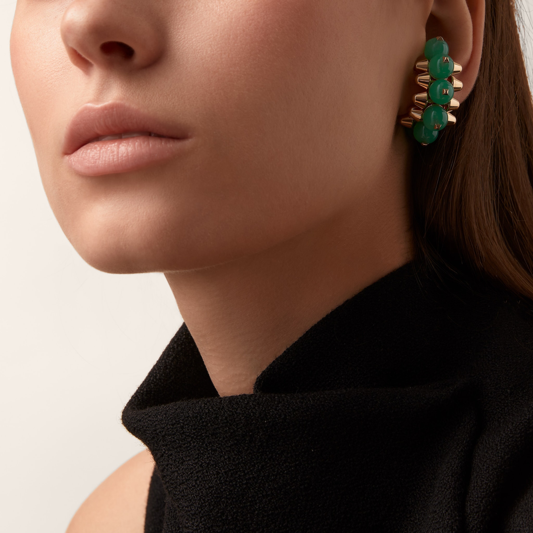 Clash de Cartier single earring, chrysoprase, extra-large model 
