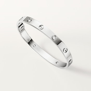 #LOVE# bracelet,single-screw closure, classic model, 4 diamonds #LOVE# bracelet,single-screw closure, classic model, 4 diamonds
