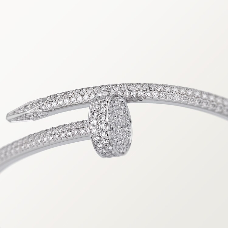 Cartier nail bracelet white gold sale