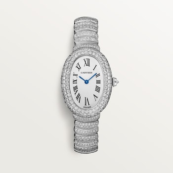 Baignoire Gold Diamond Oval Watches Cartier