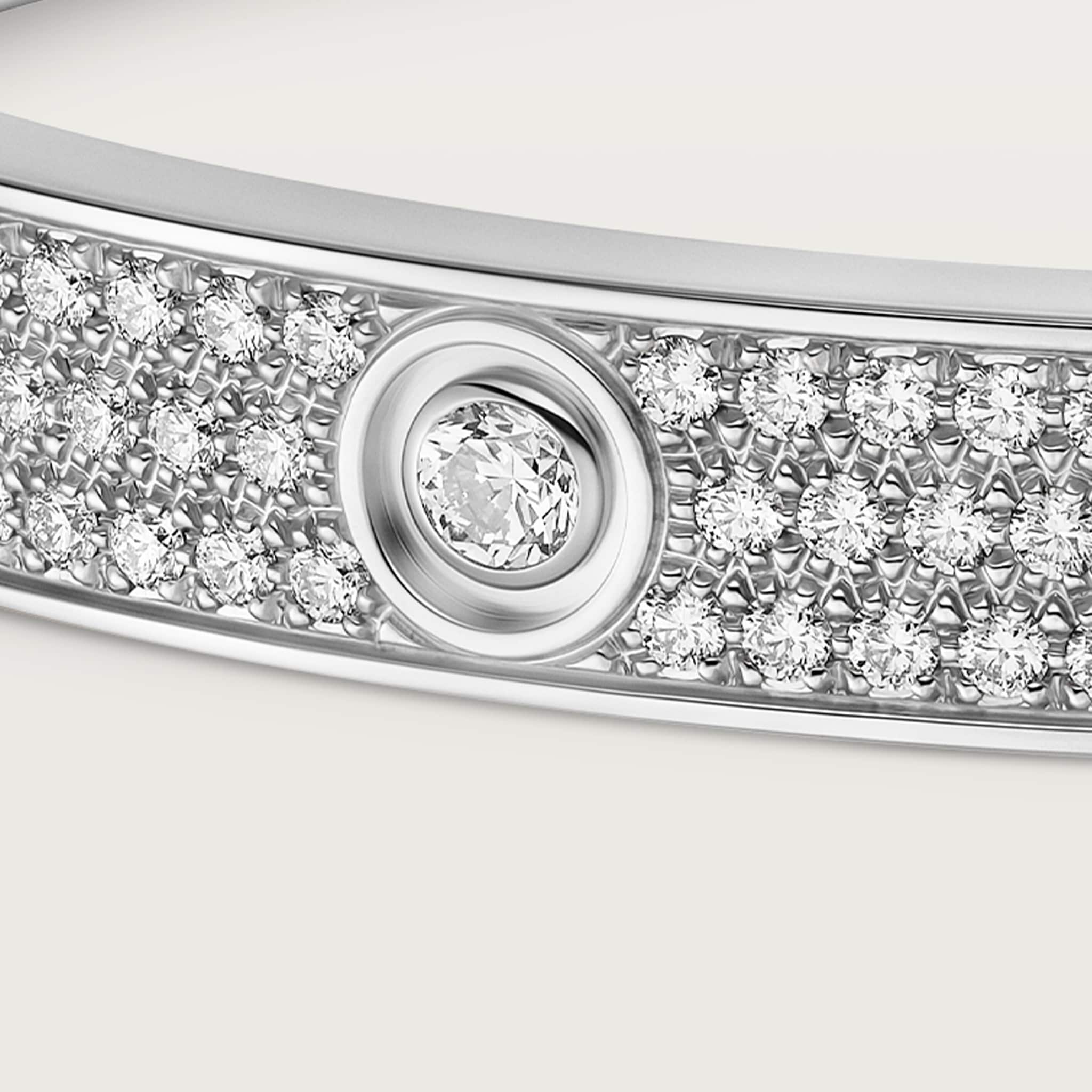 #LOVE# bracelet, classic model, paved, 12 diamonds, image 4