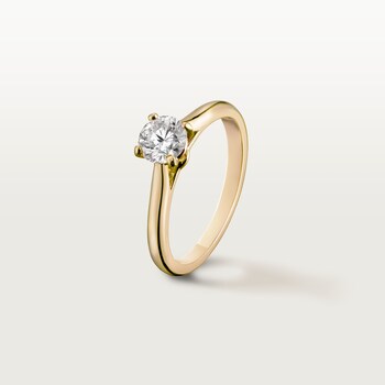 Cartier round engagement ring hot sale