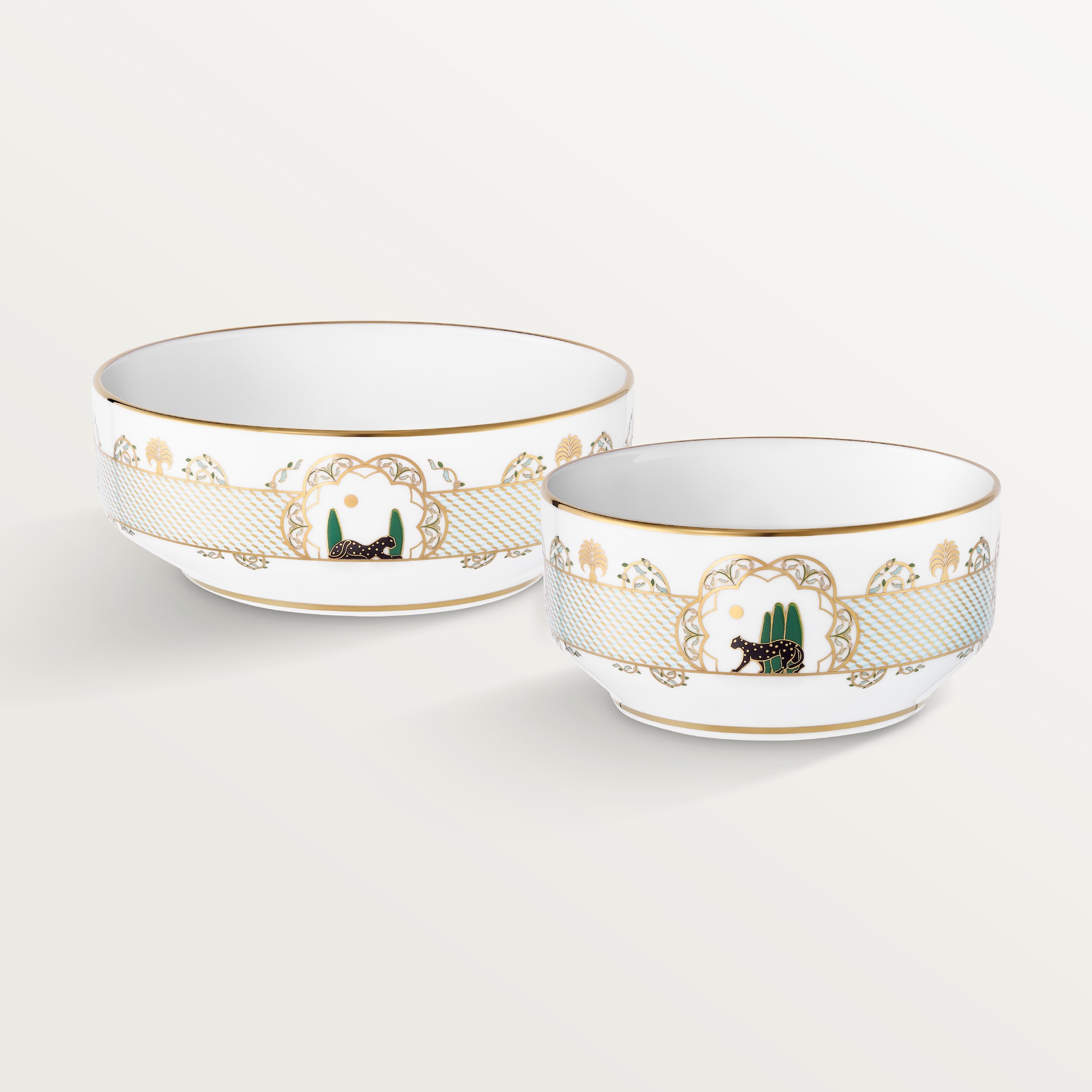 Set de 2 bols Panth&egrave;re de Cartier