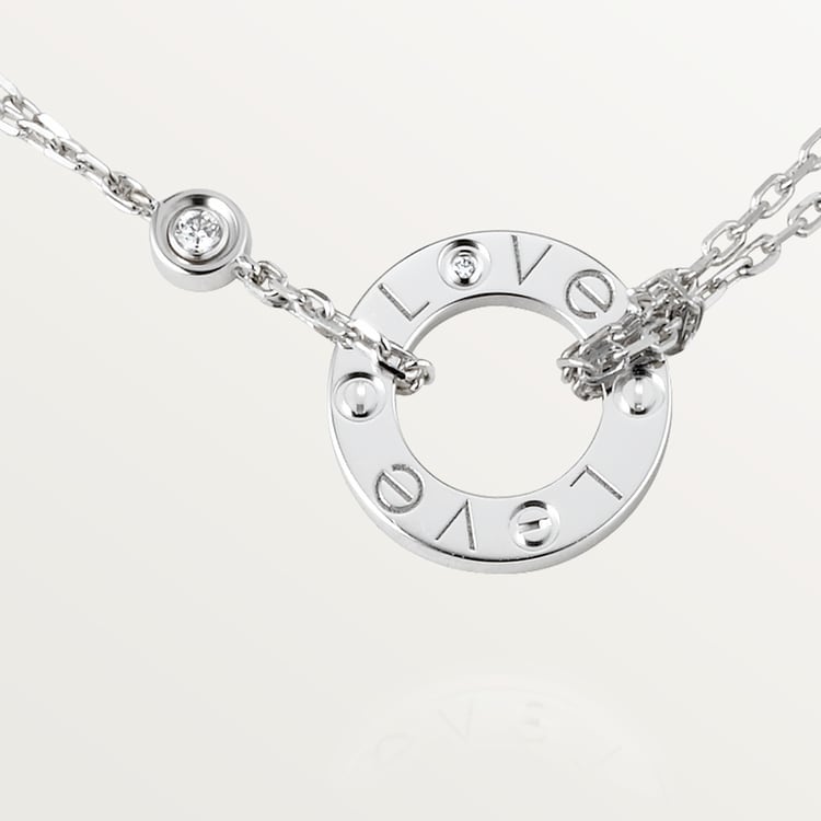 Cartier white gold sales necklace