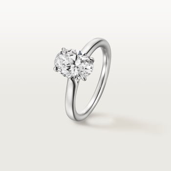 1895 solitaire, oval-cut diamond 1895 solitaire, oval-cut diamond