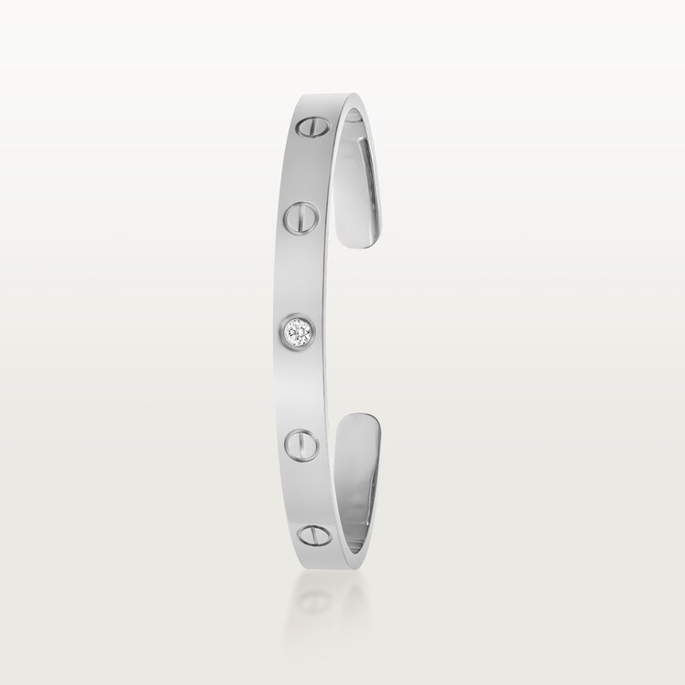 CRB6029917 LOVE bracelet 1 diamond White gold diamond Cartier