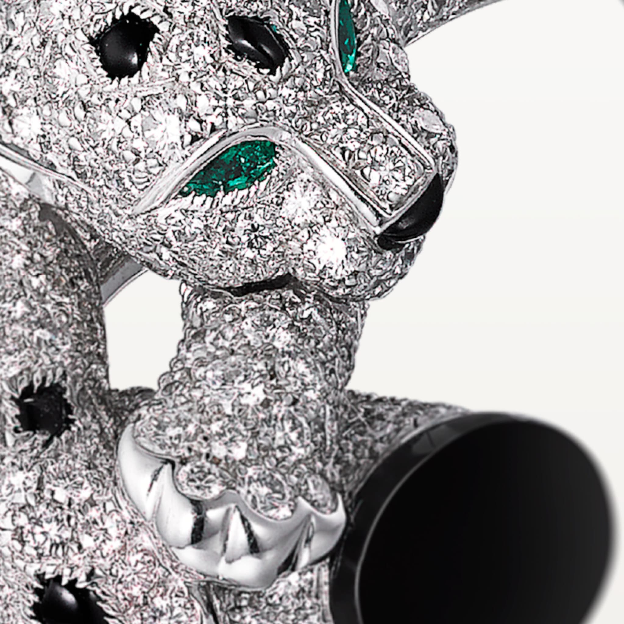 Panth&egrave;re de Cartier bilezik, pave , resim 4