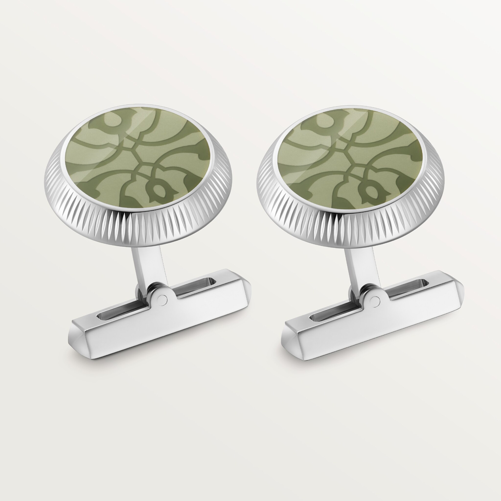 Cufflinks with floral motif, exclusive to the Middle East