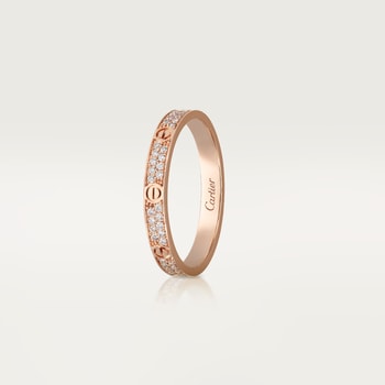 #LOVE# ring, mini model, paved #LOVE# ring, mini model, paved