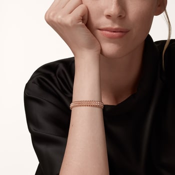 Clash de Cartier bracelet, flexible, double row, paved  Clash de Cartier bracelet, flexible, double row, paved