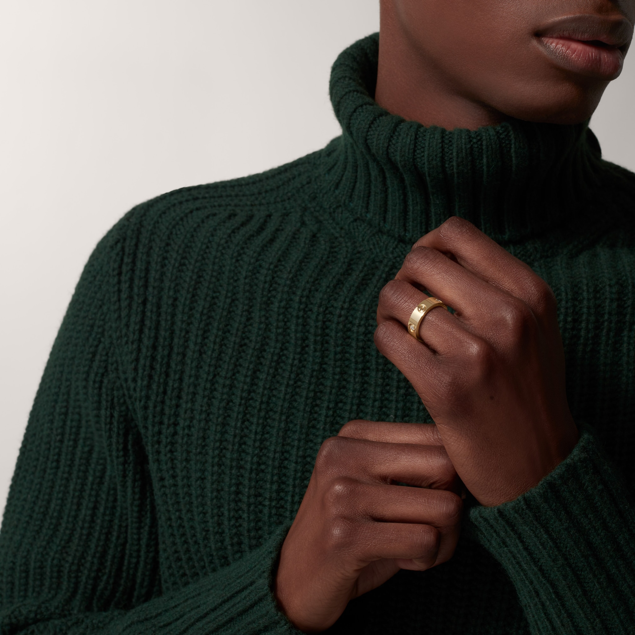 #LOVE# ring, classic model, 3 diamonds