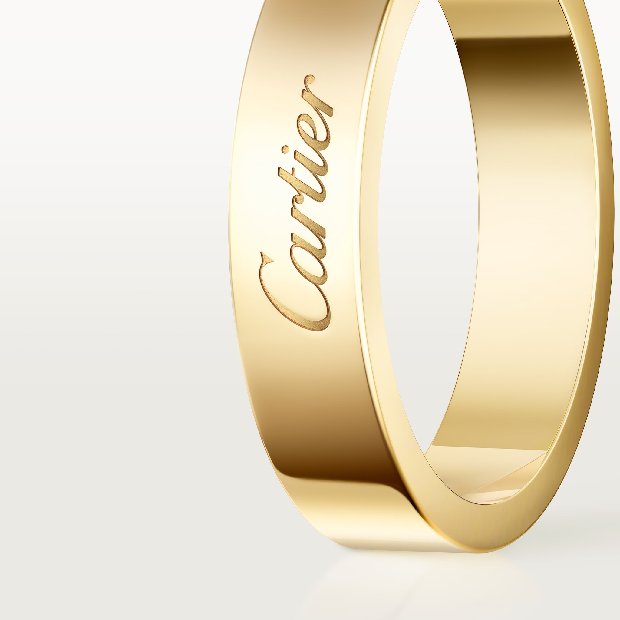 C de Cartier wedding band, 4 mm width, image 6