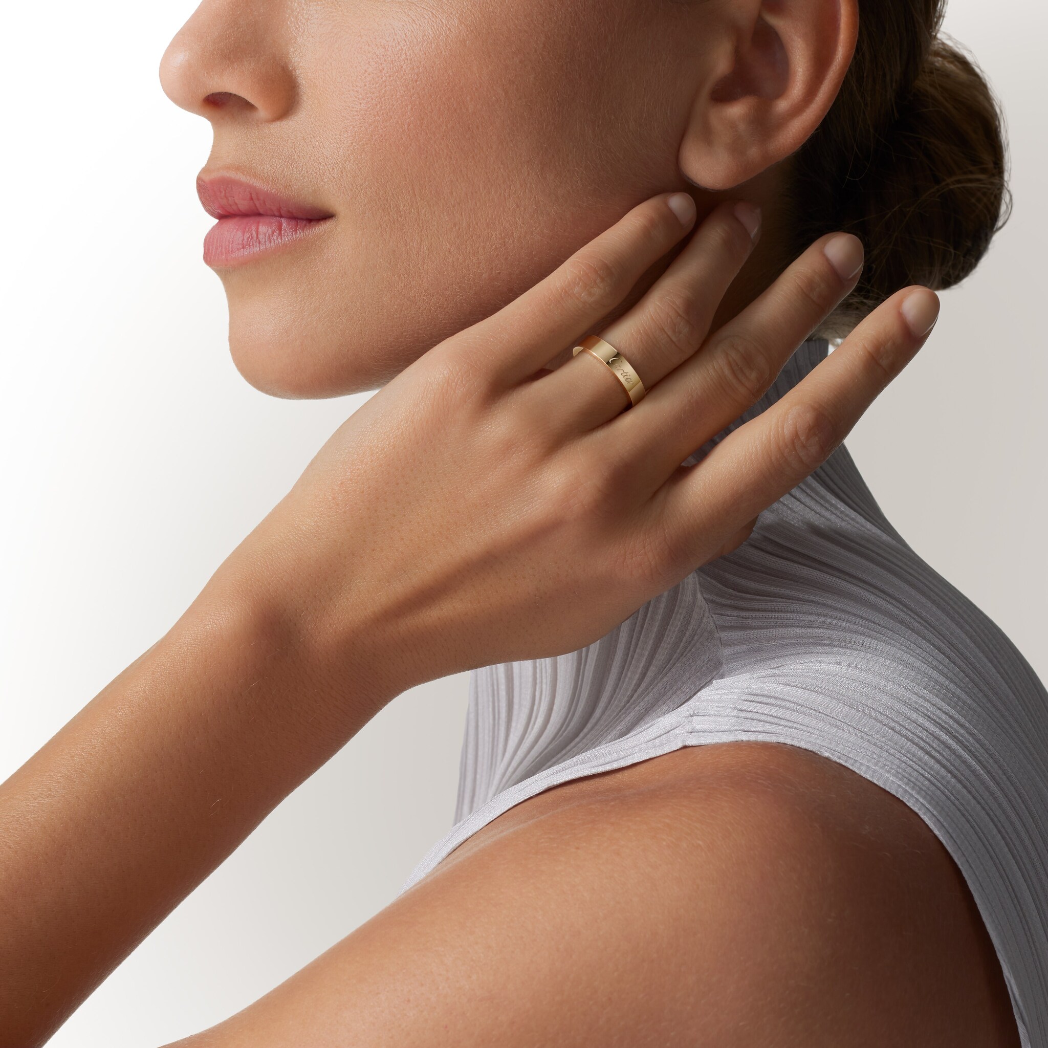 C 드 까르띠에 웨딩 링, 폭 4mm