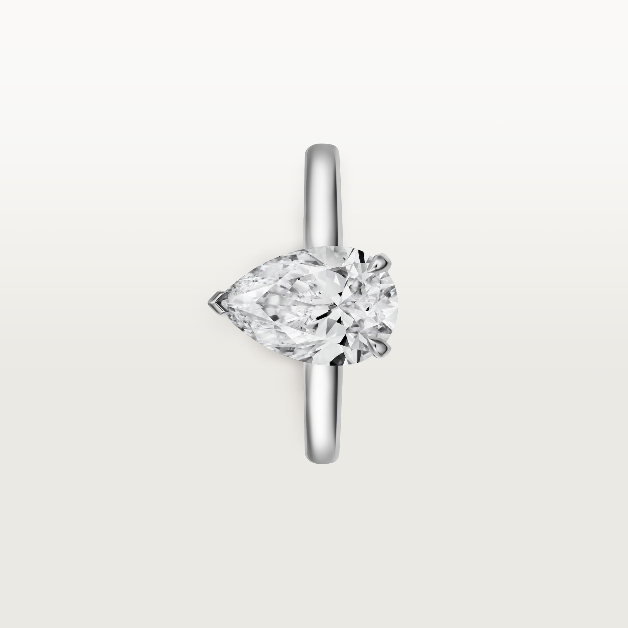 6 صورة ،خاتم سوليتير "1895"، ماسة بشكل الكمثرى