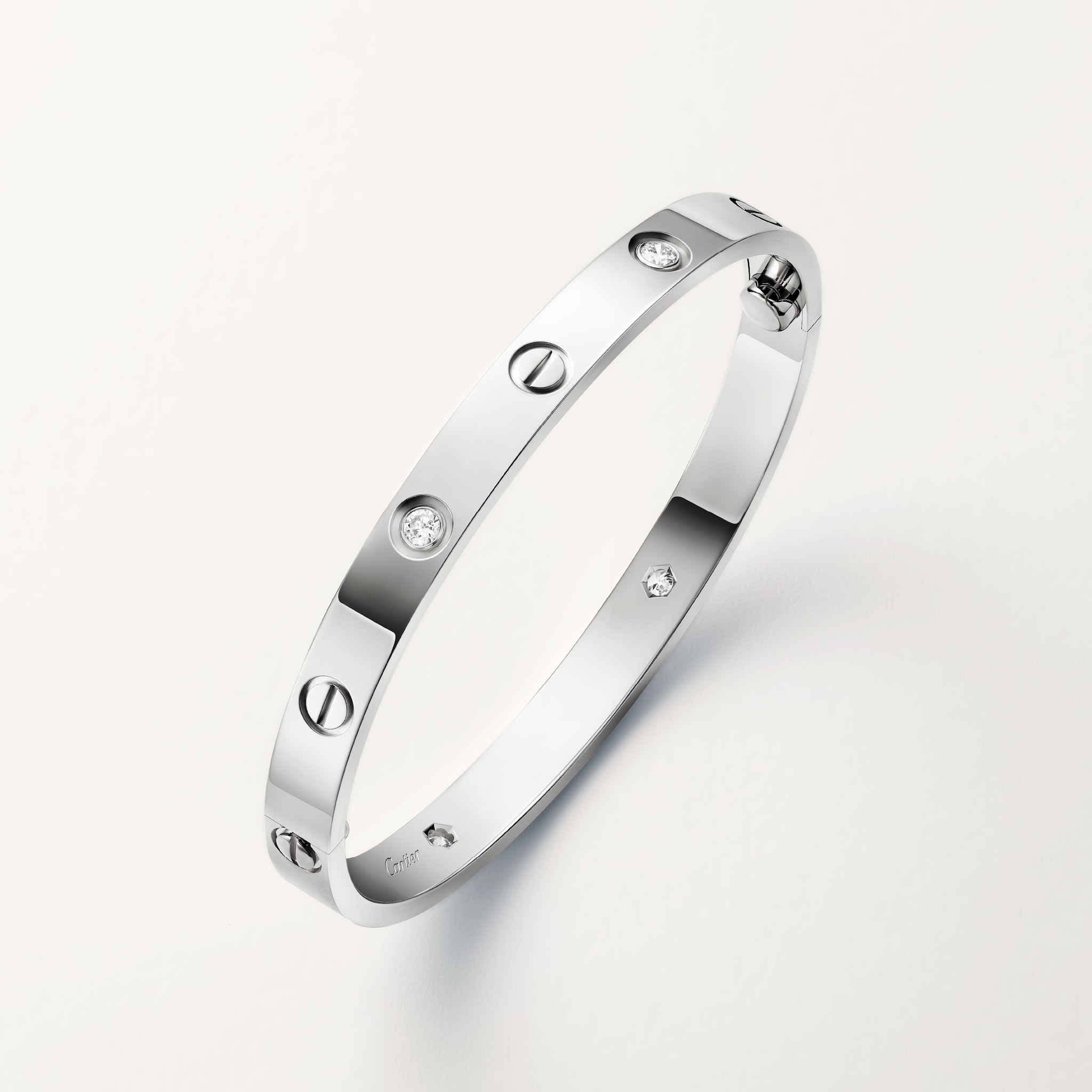 #LOVE# bracelet, classic model, 4 diamonds