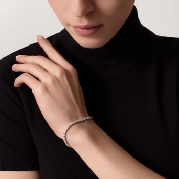 Lignes Essentielles bracelet, brilliant-cut diamonds Lignes Essentielles bracelet, brilliant-cut diamonds