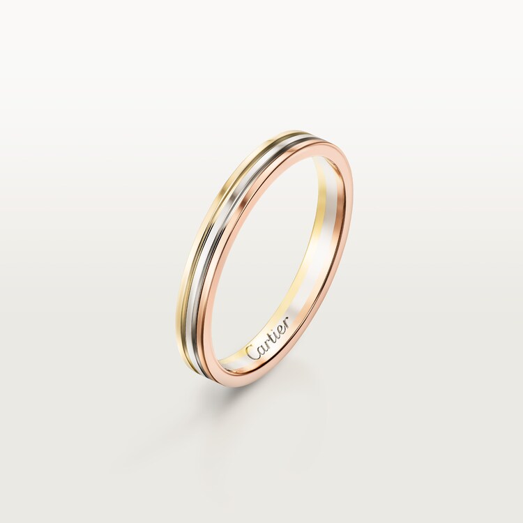 CRB4209900 Trinity wedding band White gold pink gold yellow gold Cartier