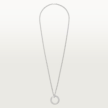 Juste un Clou long necklace, multiwear, extra-large model, paved  Juste un Clou long necklace, multiwear, extra-large model, paved