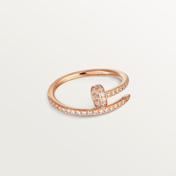 Juste un Clou ring, small model, half-paved Juste un Clou ring, small model, half-paved