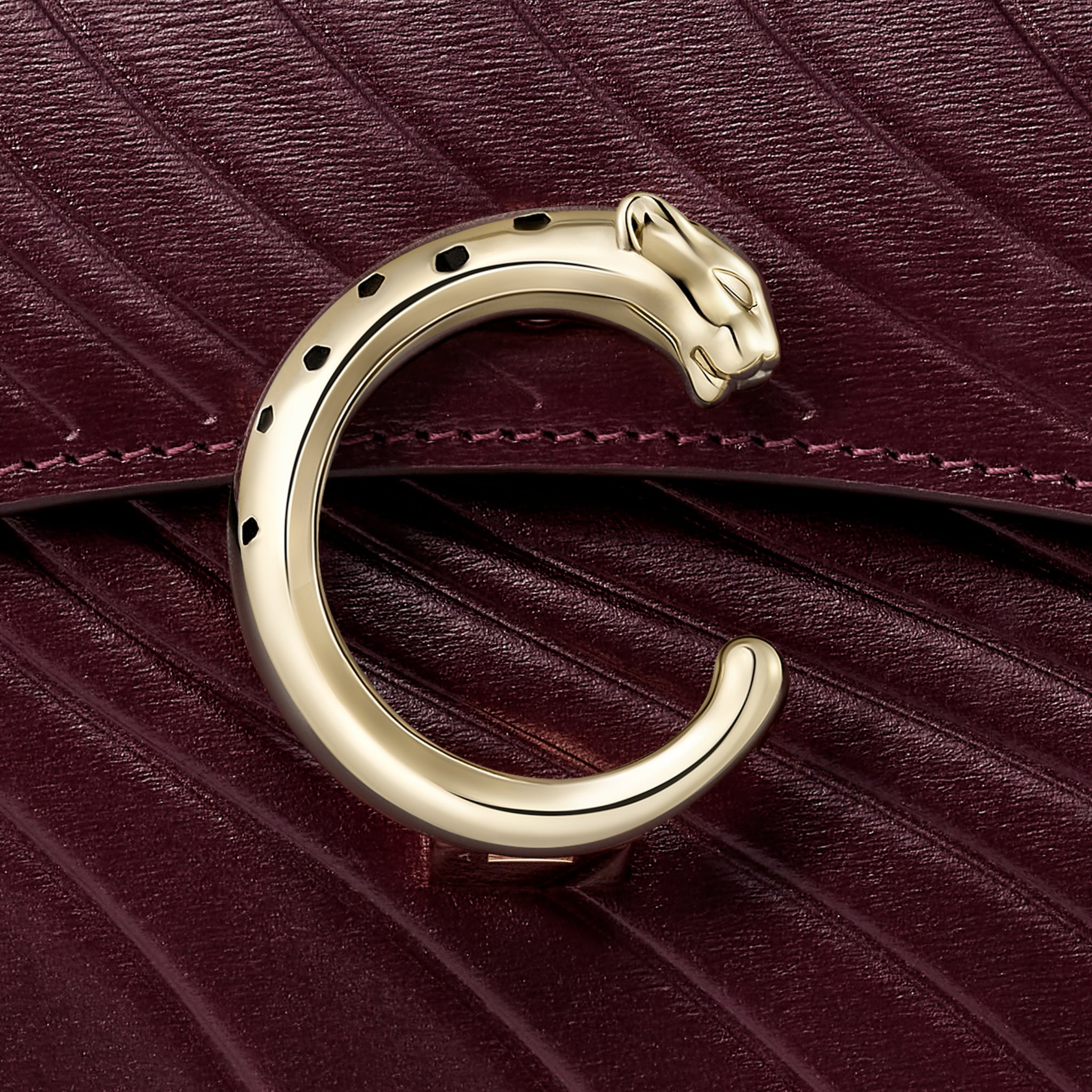 Small model handle bag, Panth&egrave;re C de Cartier