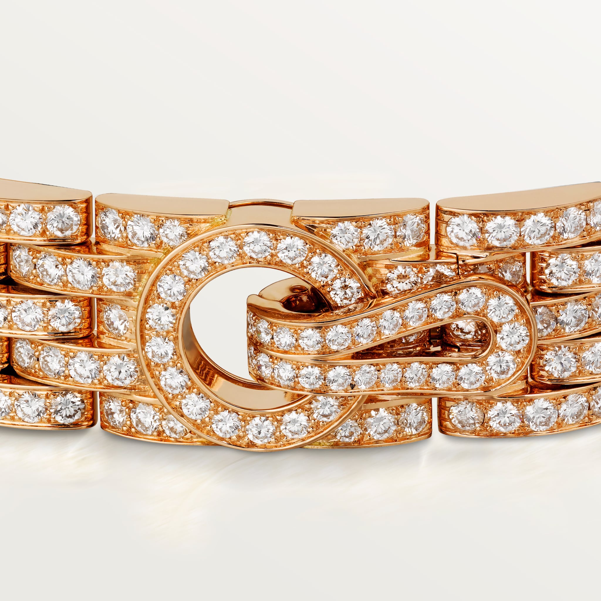 Agrafe bracelet, paved 