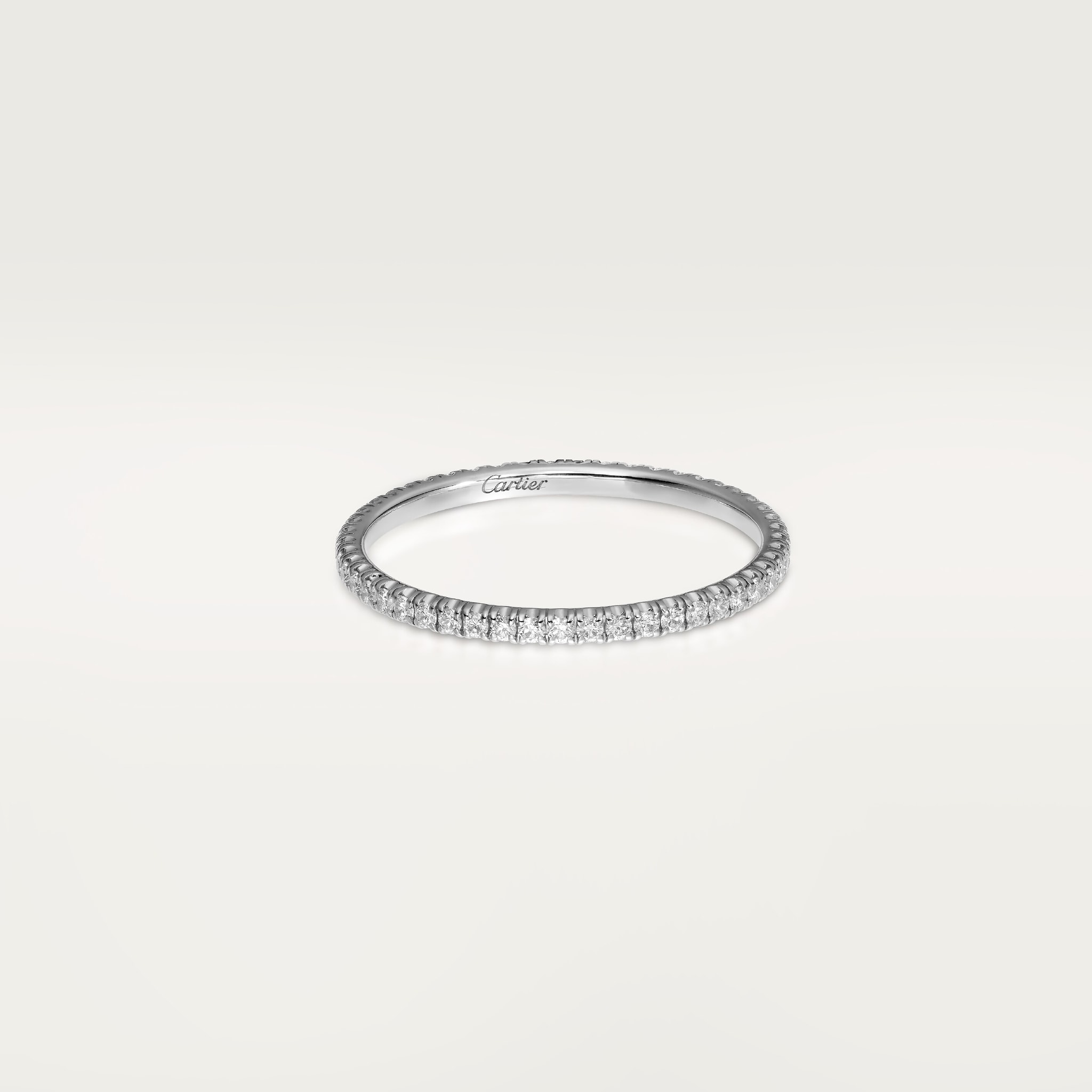 Etincelle de Cartier wedding band, 1.5 mm width, paved