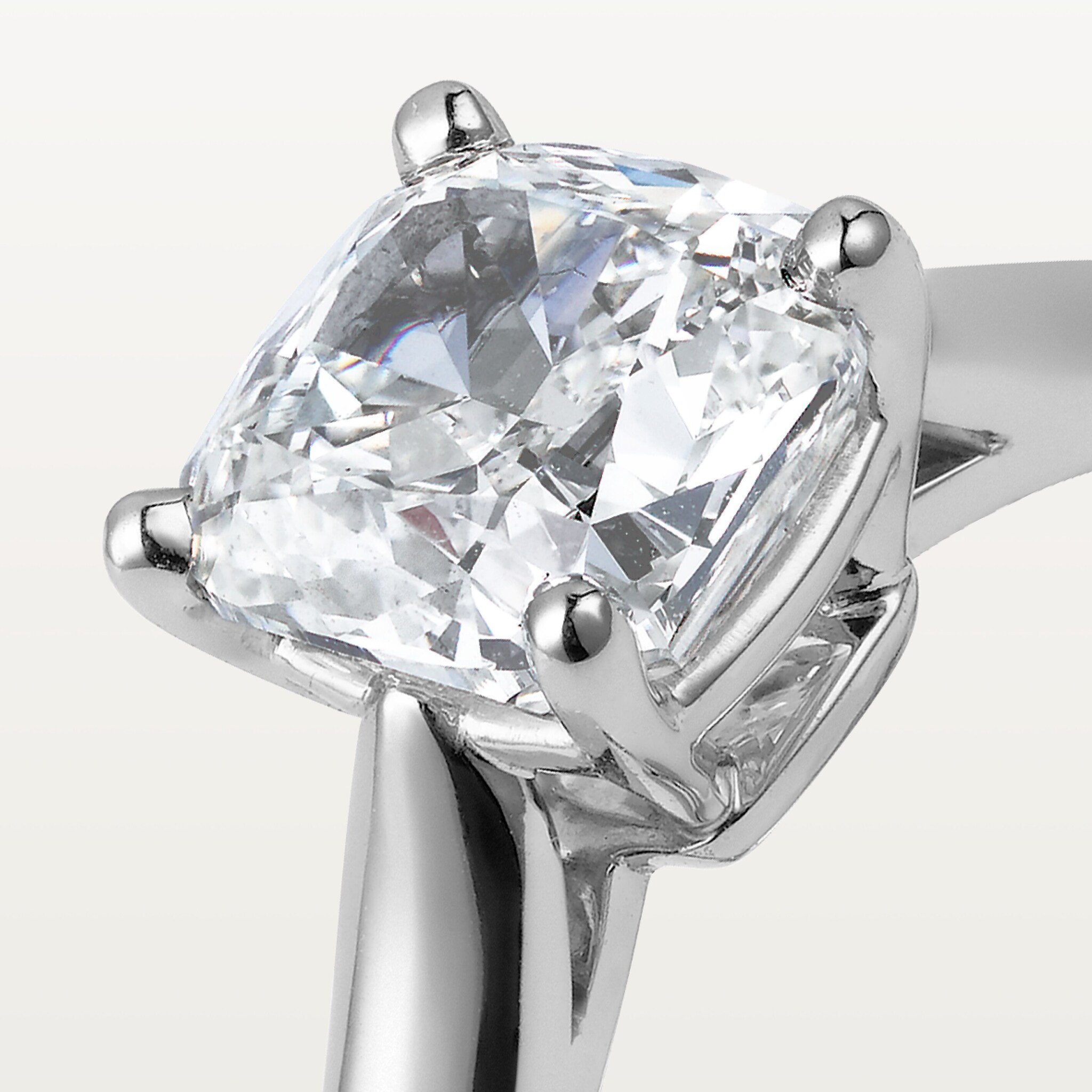 1895 solitaire, cushion-cut diamond, image 7