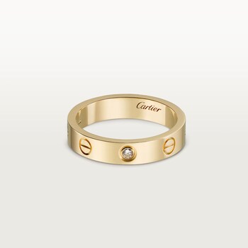 LOVE wedding band 1 diamond