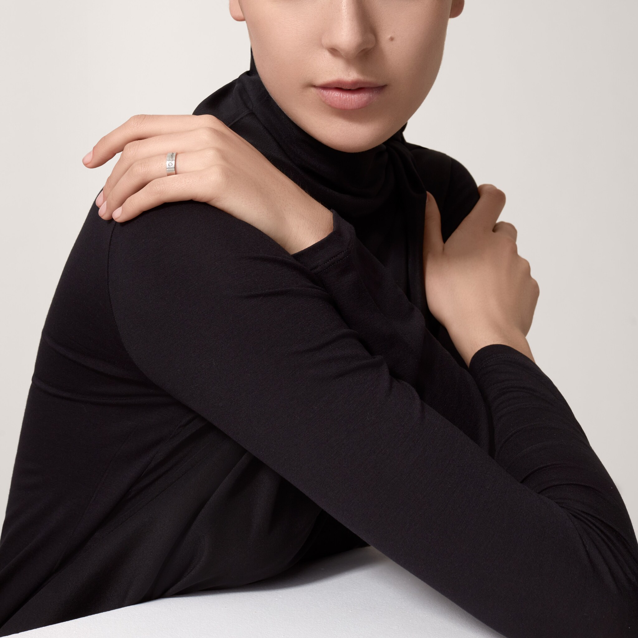 C de Cartier婚戒，寬5毫米，1顆鑽石，圖片2