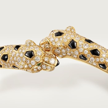 Panthère de Cartier bracelet, small model, half-paved Panthère de Cartier bracelet, small model, half-paved