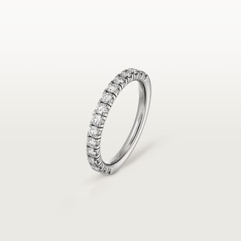 Etincelle de Cartier wedding band, 2 mm width, semi-paved Etincelle de Cartier wedding band, 2 mm width, semi-paved