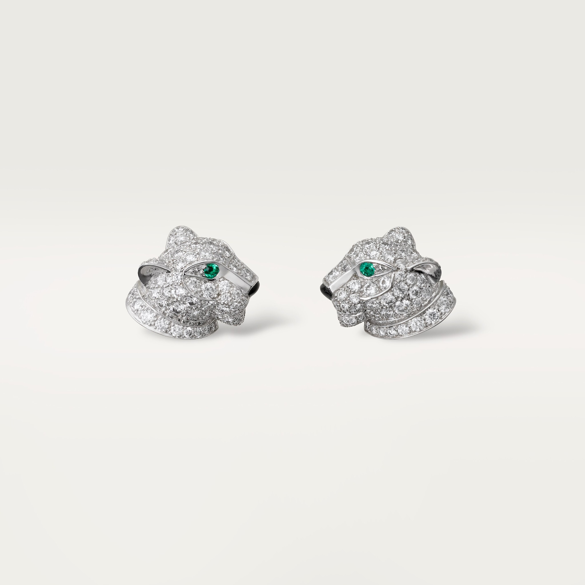 Panth&egrave;re de Cartier stud earrings, paved