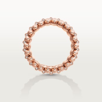 Clash de Cartier ring, double row, paved Clash de Cartier ring, double row, paved